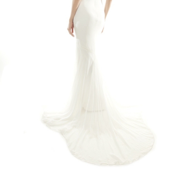 Nicole miller silk wedding dress size 6 - Picture 4 of 7